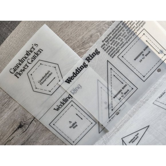 Georgia Bonesteel's Spinning Spools Template Storage Bag + 9 Quilt Templates #50 - Picture 2 of 10